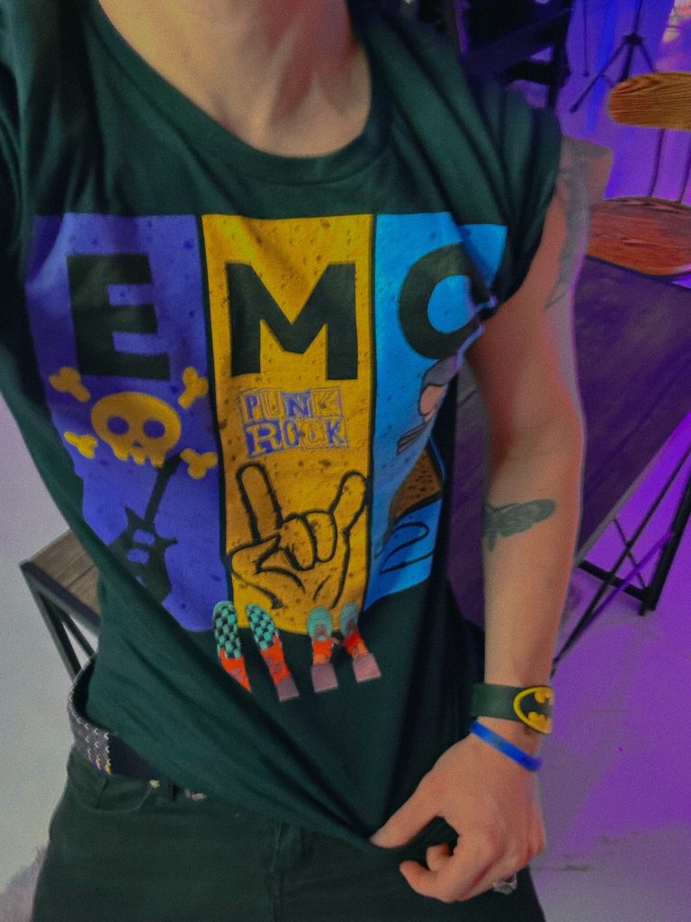 Emo grunge T shirt bored poe clothing